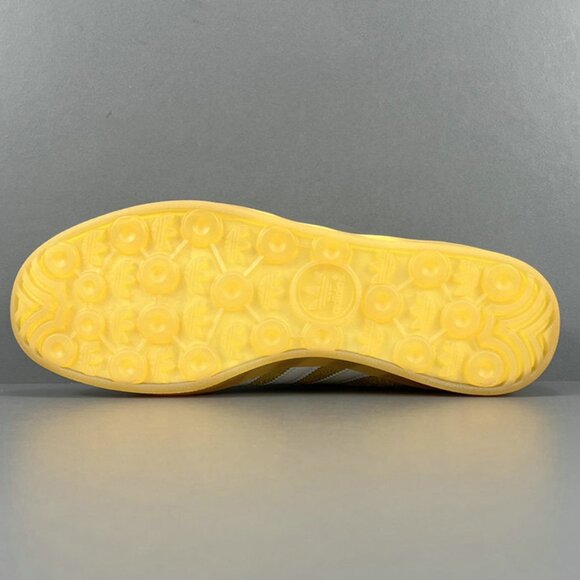 Adidas Originals Gazelle Indoor Gum Sole Trainers In Mustard Yellow - White - Picture 4 of 10